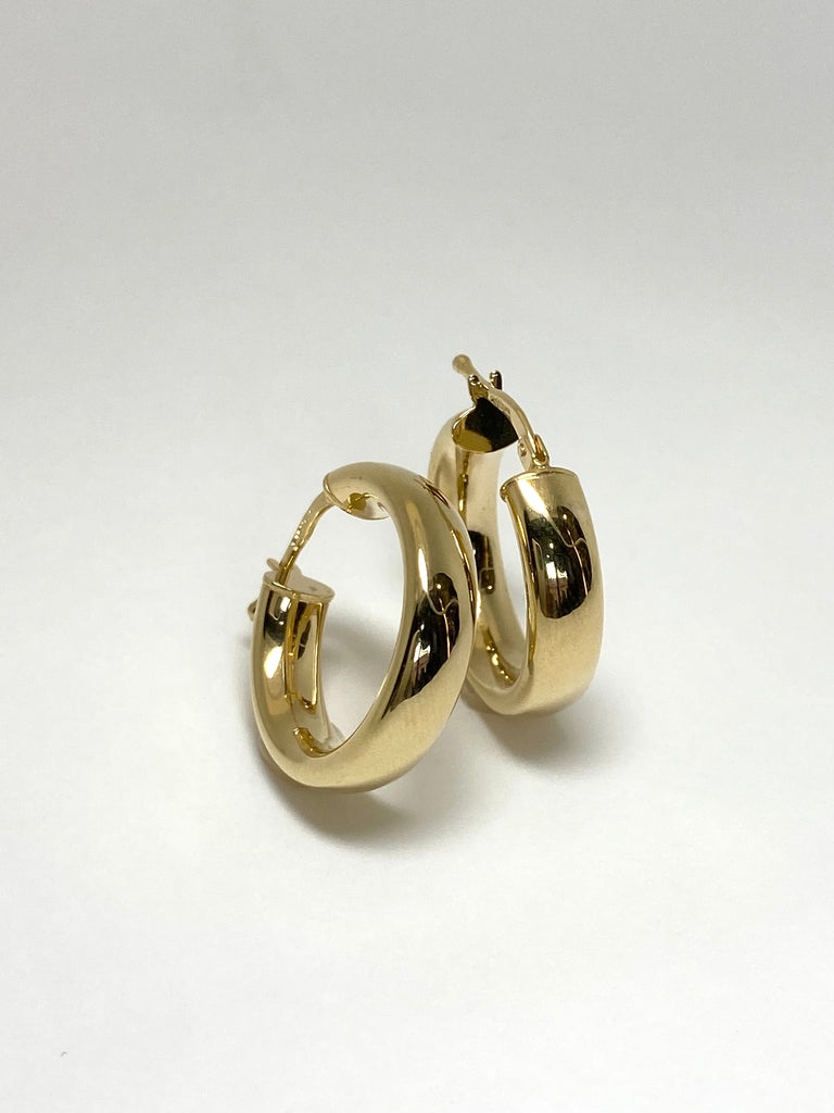 9CT YELLOW GOLD HOOPS