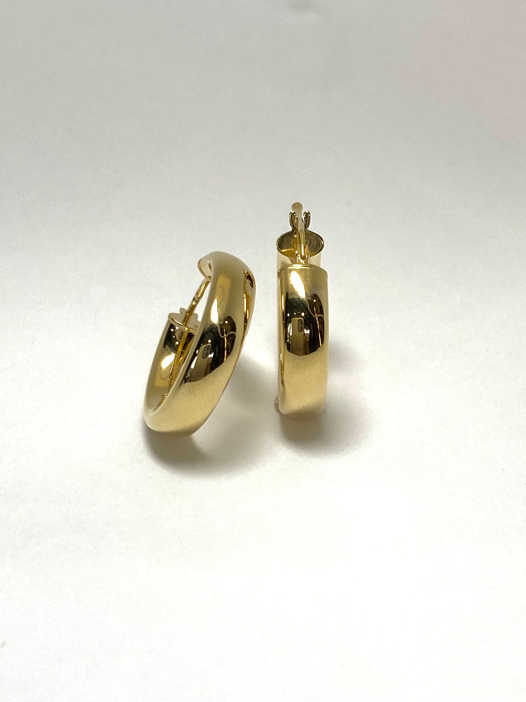 9CT YELLOW GOLD HOOPS