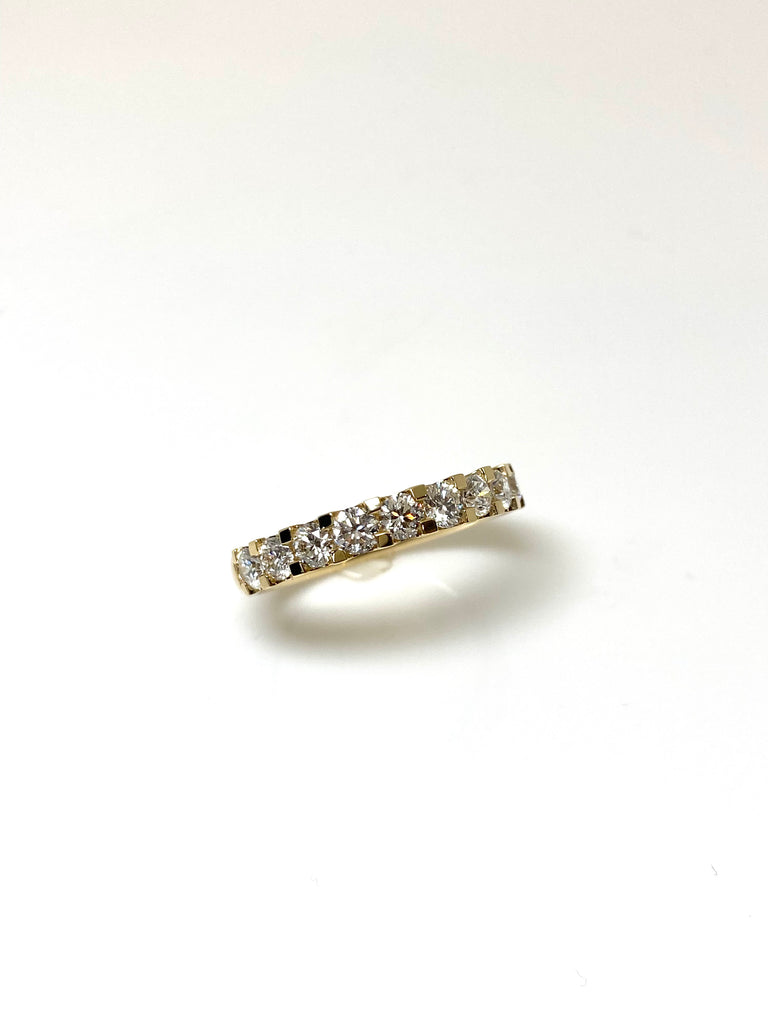 18CT YELLOW GOLD 1.00CT DIAMOND ETERNITY RING