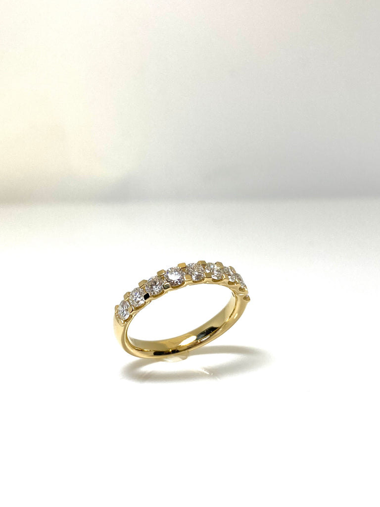 18CT YELLOW GOLD 1.00CT DIAMOND ETERNITY RING