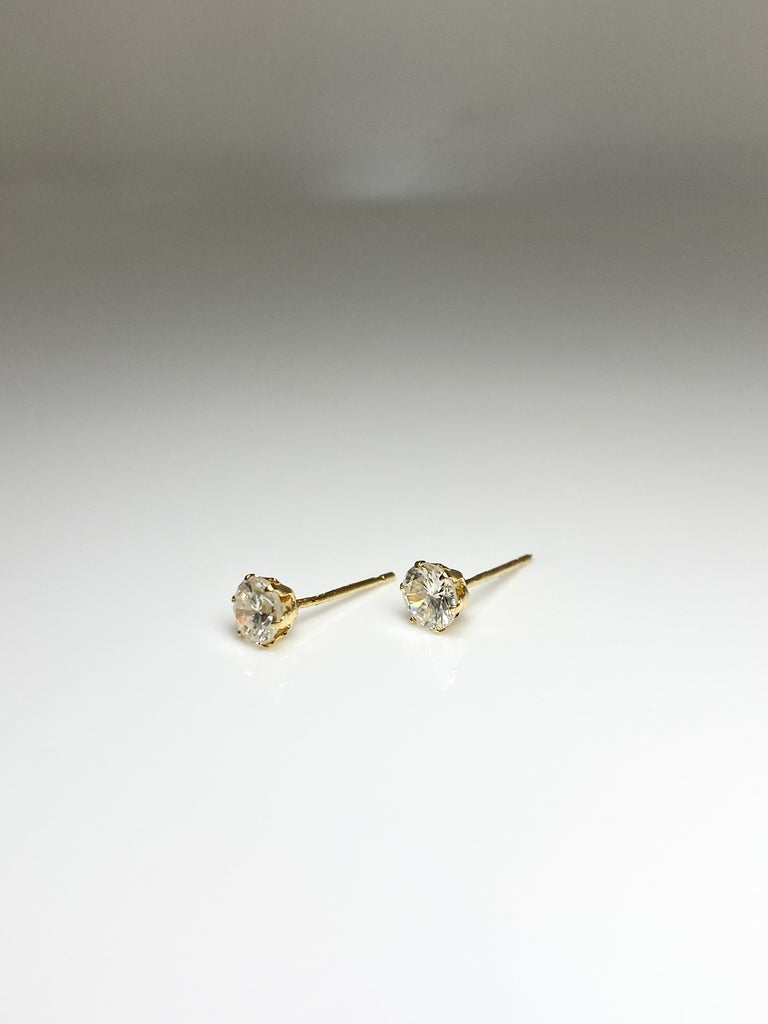 18CT YELLOW GOLD 68PT DIAMOND STUD EARRINGS