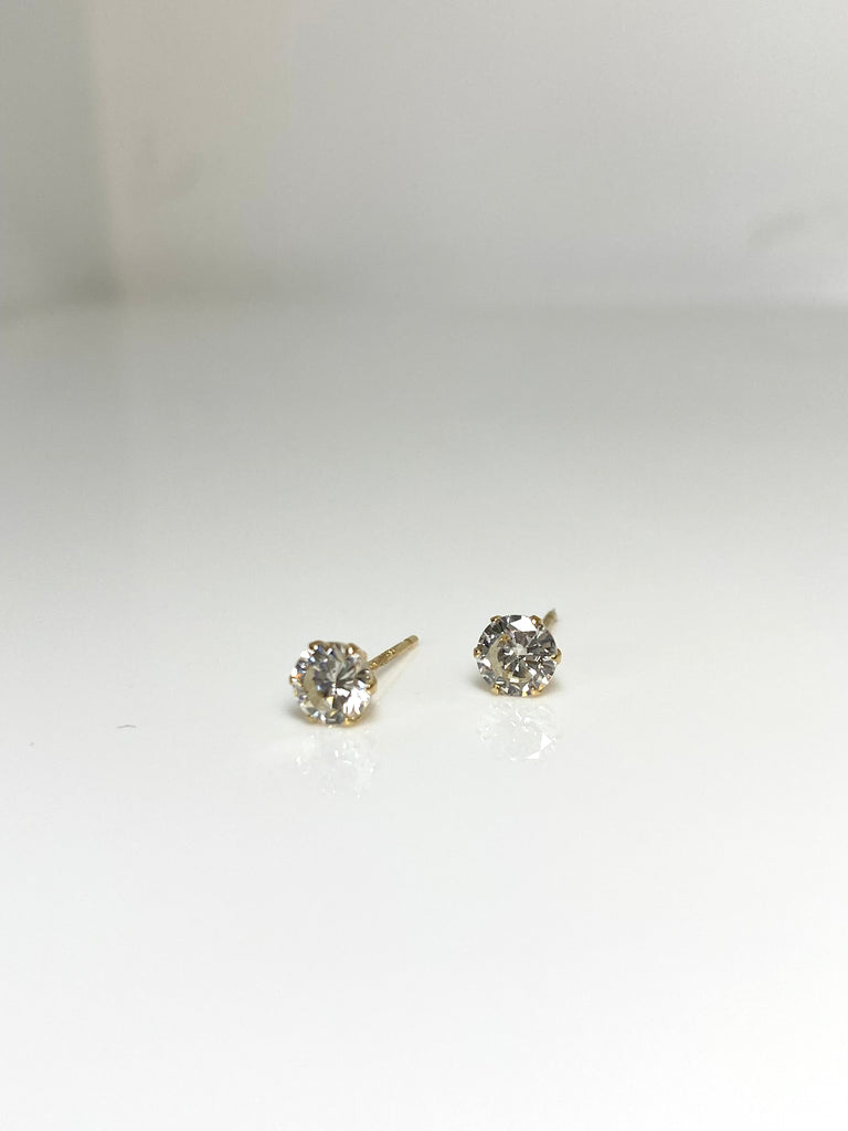 18CT YELLOW GOLD 68PT DIAMOND STUD EARRINGS