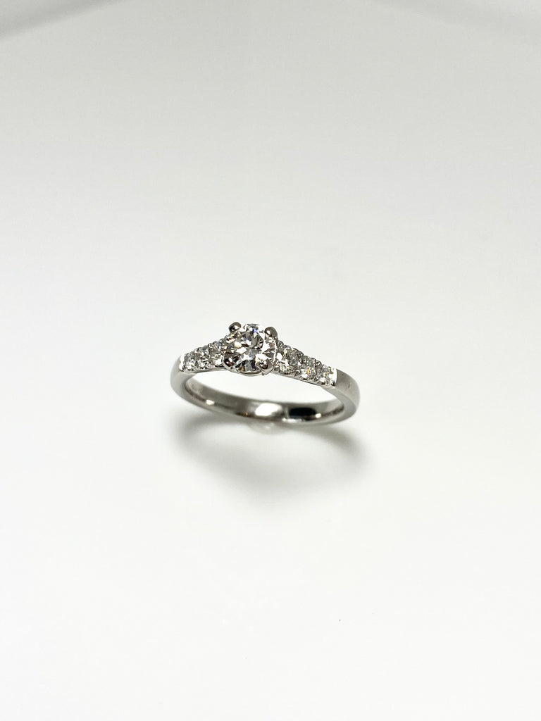 PLATINUM 55PT TOTAL DIAMOND RING