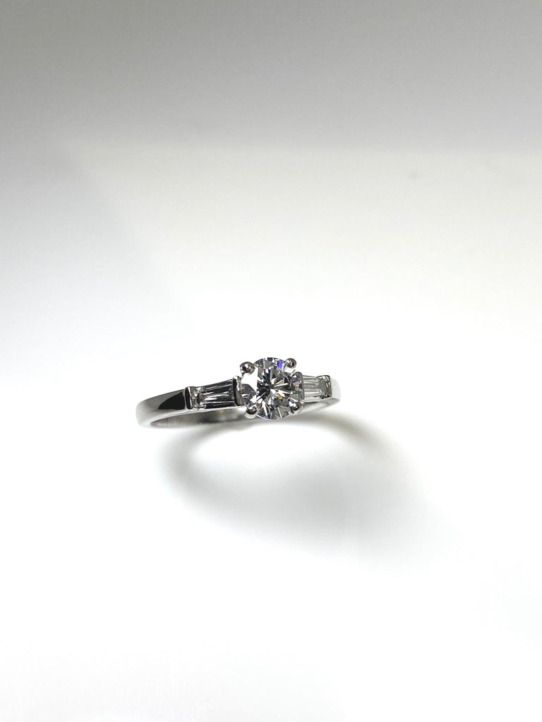 PLATINUM ART DECO STYLE 76PT DIAMOND RING