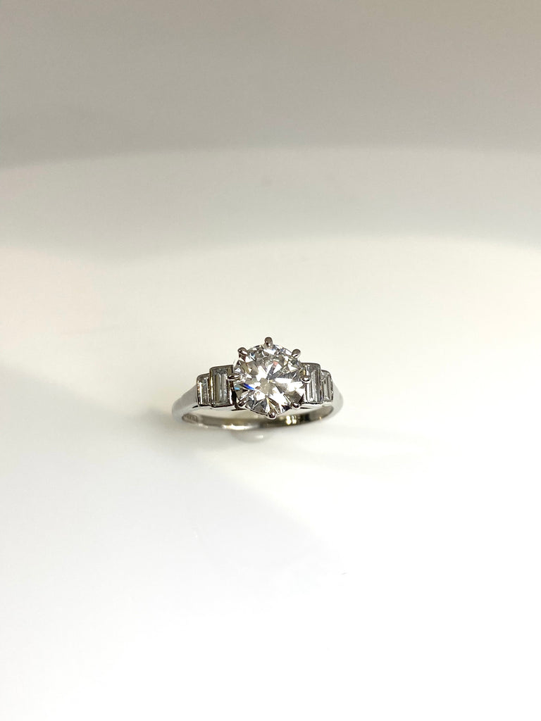 ORIGINAL ART DECO 1.62CT DIAMOND RING