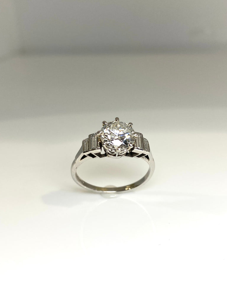 ORIGINAL ART DECO 1.62CT DIAMOND RING