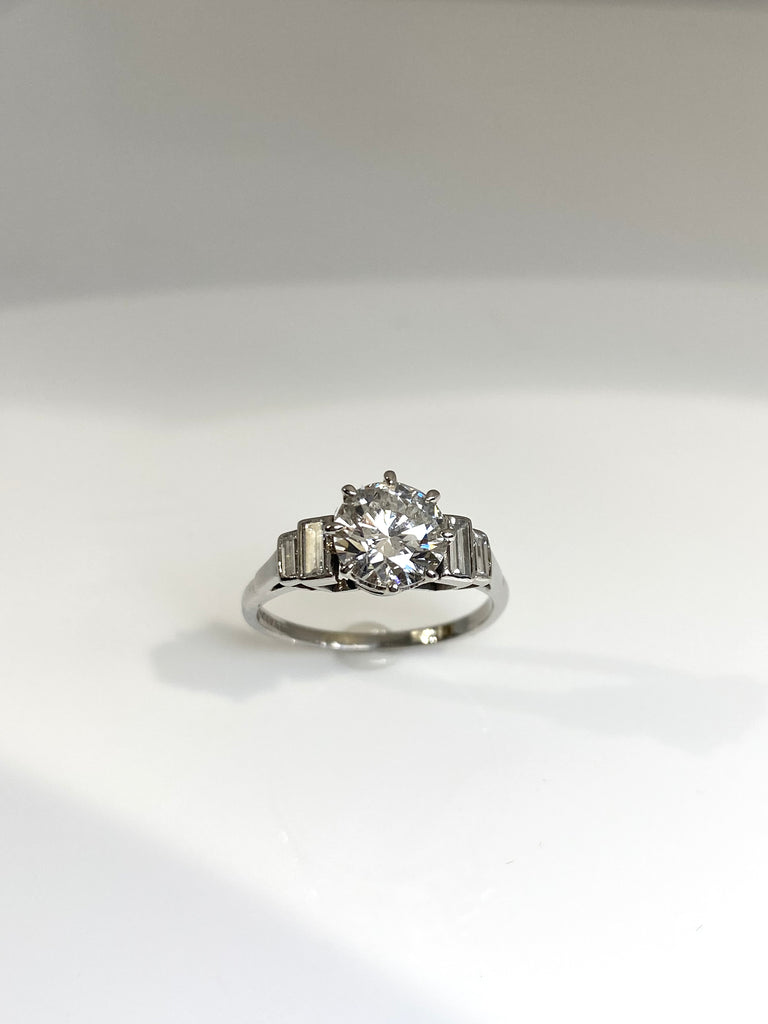 ORIGINAL ART DECO 1.62CT DIAMOND RING