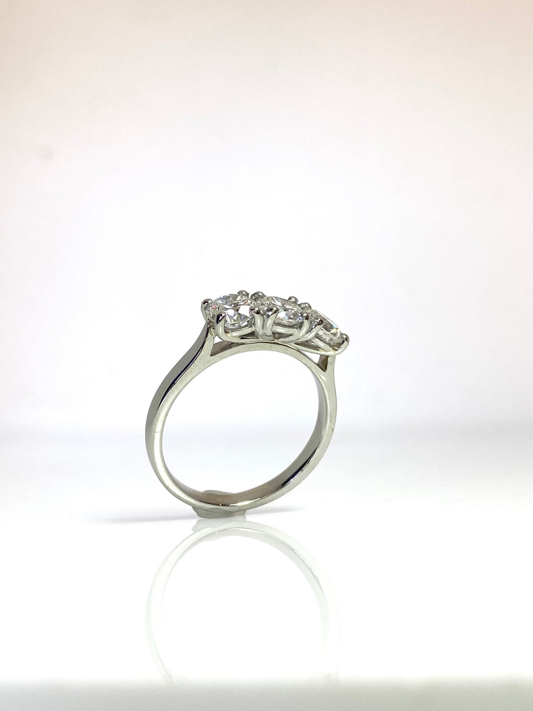 PLATINUM TRILOGY 1.50CT DIAMOND RING